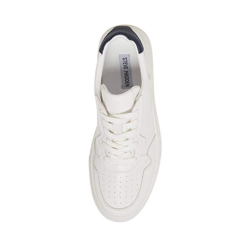 Zapatillas Steve Madden Jorgee Cuero Hombre Blancas | ES DX162E